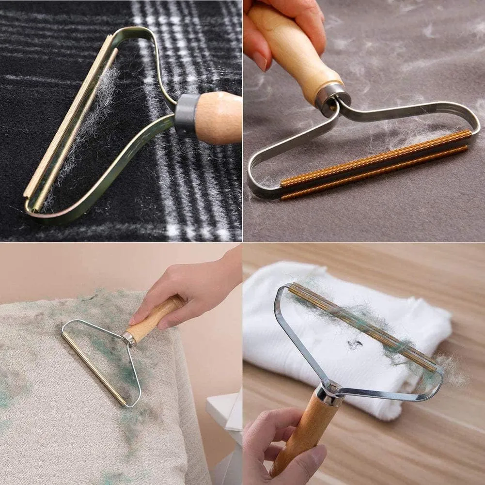 2PC Lint Roller, Portable Lint Remover Clothes Fuzz Shaver Restores Your Clothes and Fabrics Lint Remover Hair Removal