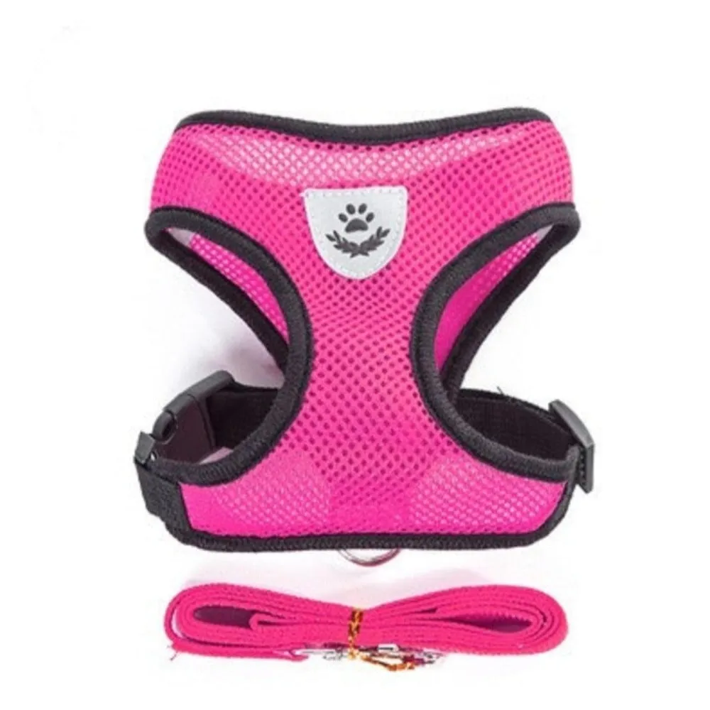 Adjustable Cat Dog Harness with Leash