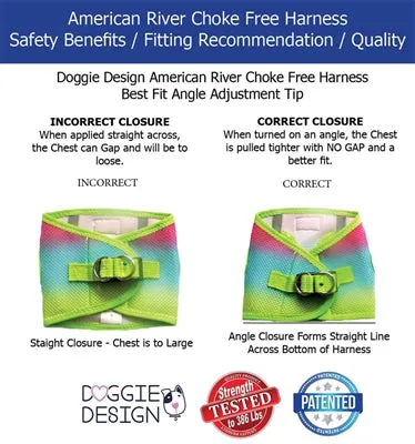 American River Camo Choke-Free Dog Harness - Blue Camo