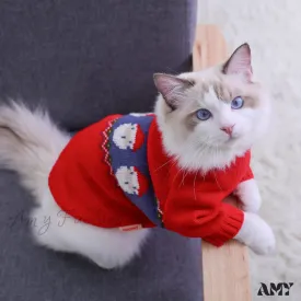 Amy Fashion - Pet Cat Winter Autumn  Warm Knitted Sweater