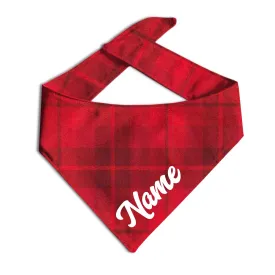Apple Cider Flannel Dog Bandana