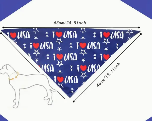 Bandana Red W/ Stars
