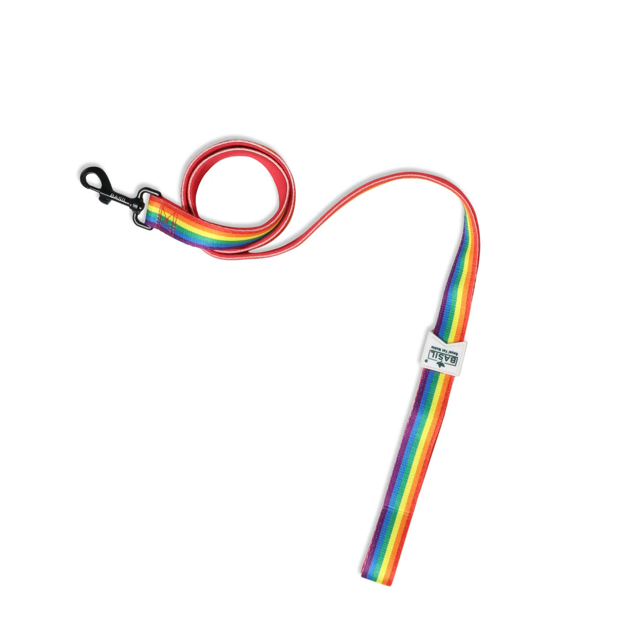 BASIL Pride Rainbow Padded Leash for Dogs & Puppies