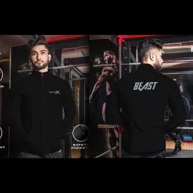 Beast Jet Black Jacket Windcheater- Aero Series