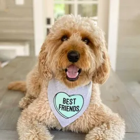 Best Friends Convo Heart Bandana Set