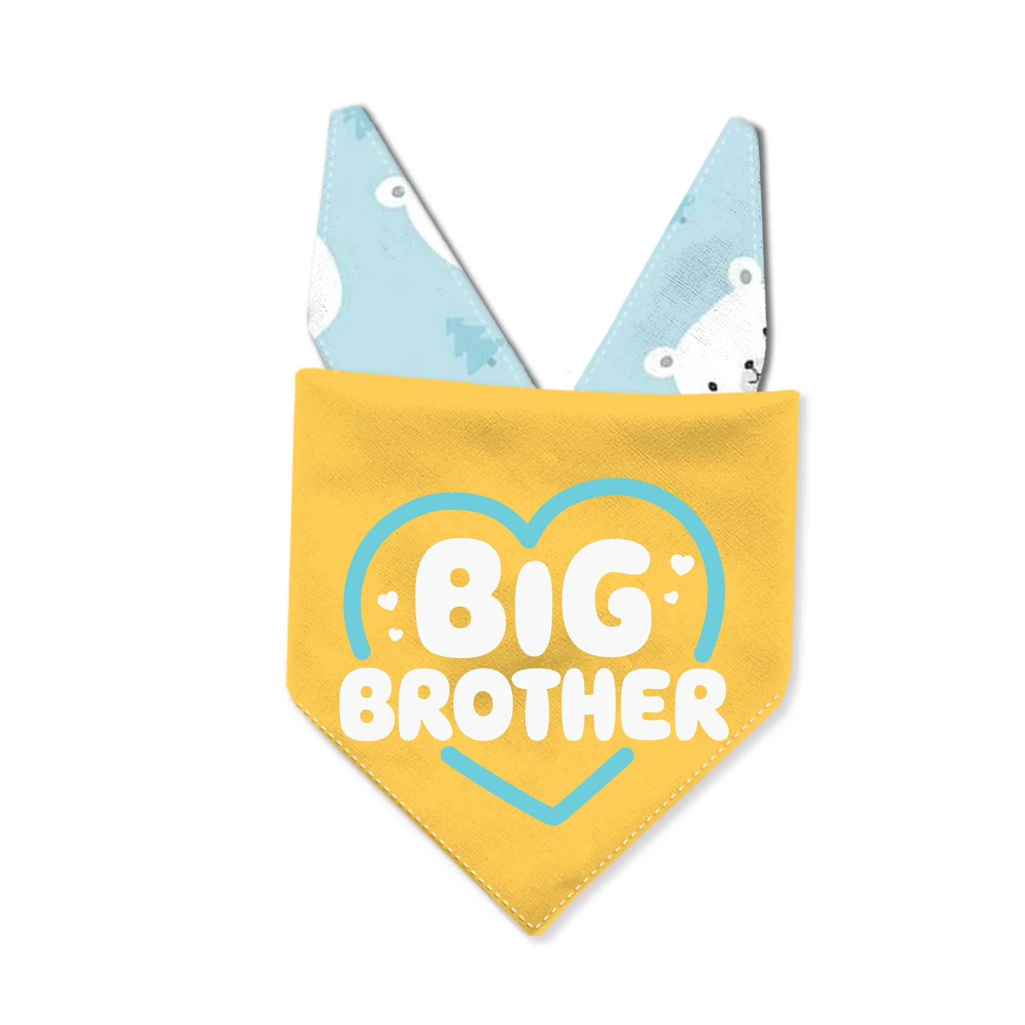 Big Brother Bear Flannel Dog Bandana