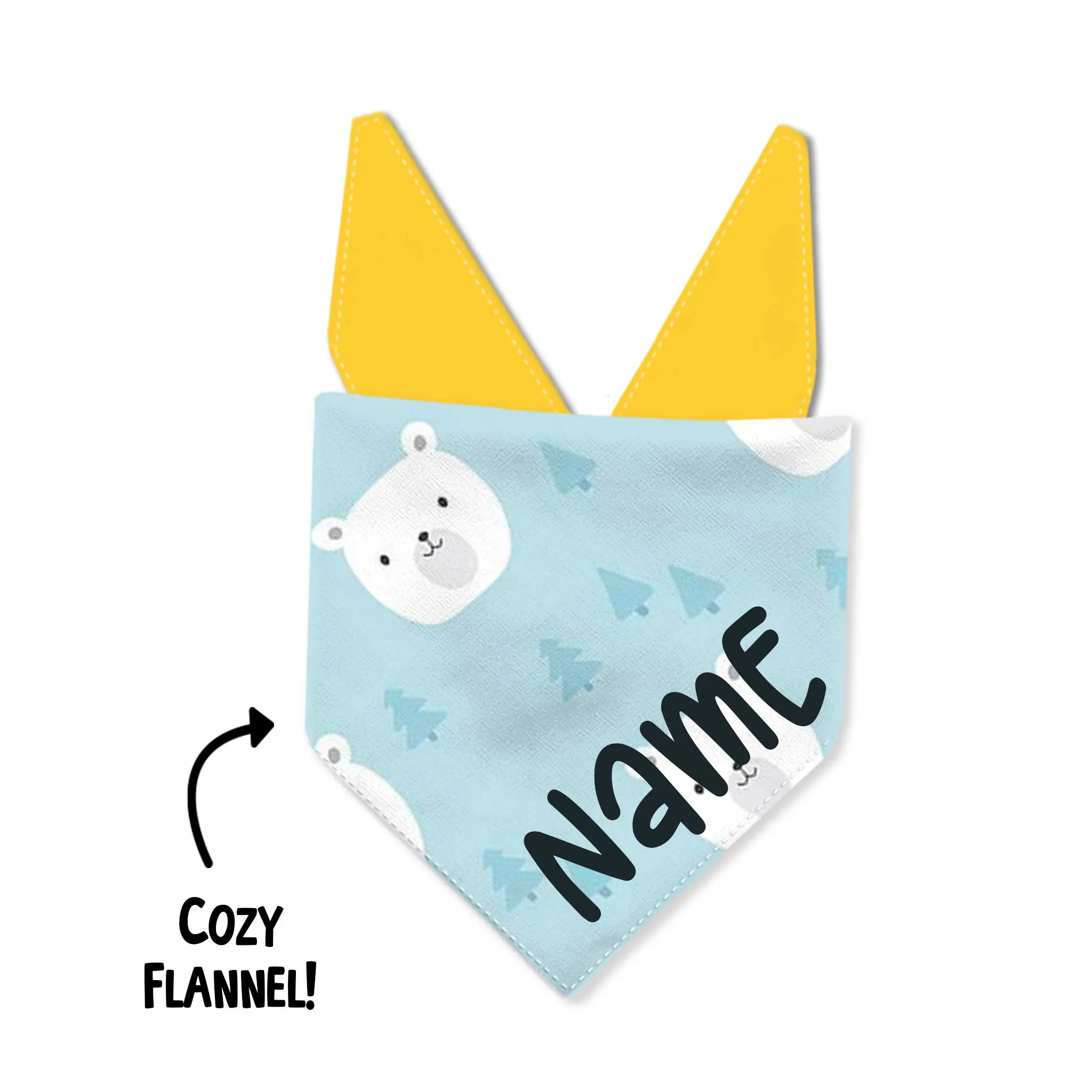 Big Brother Bear Flannel Dog Bandana