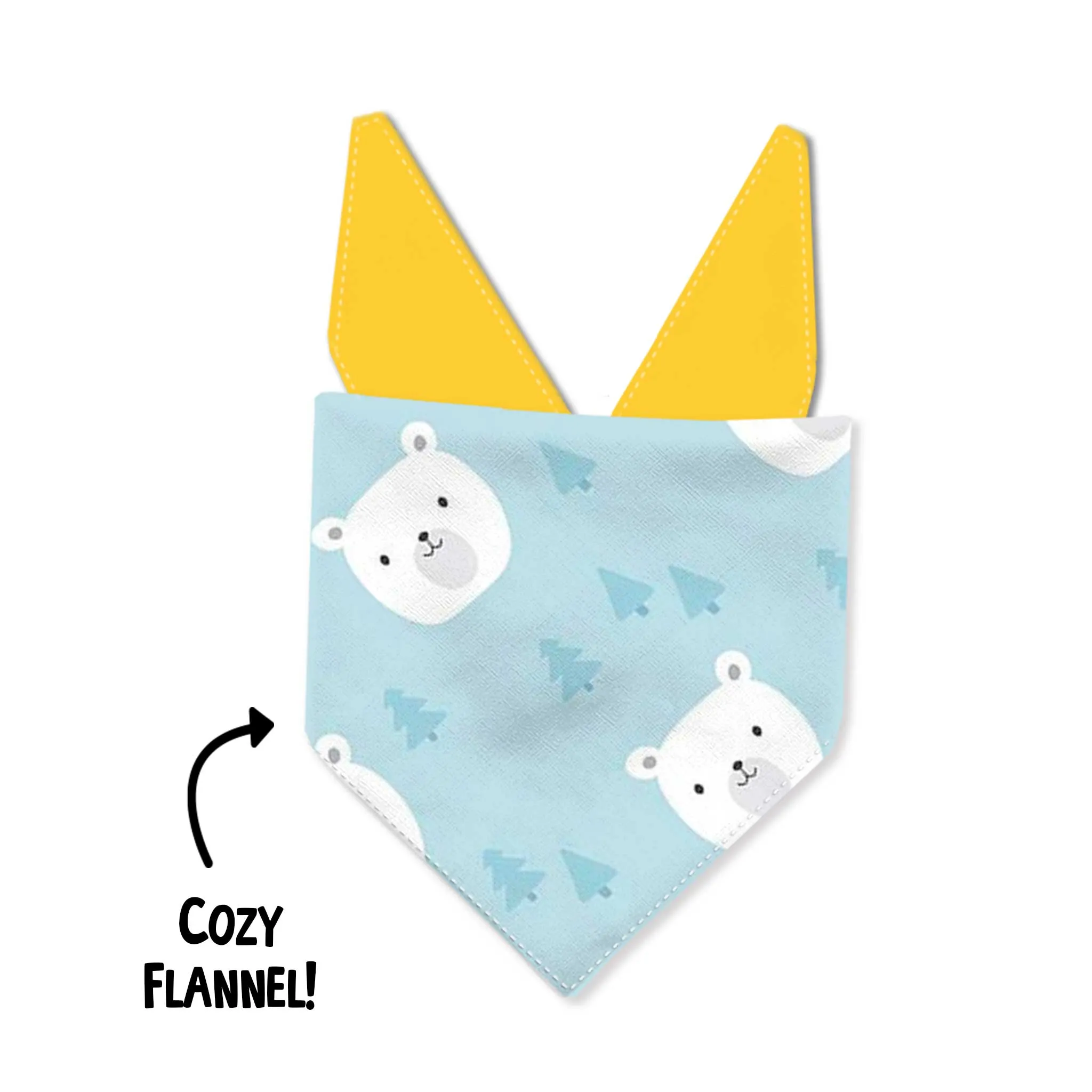 Big Brother Bear Flannel Dog Bandana