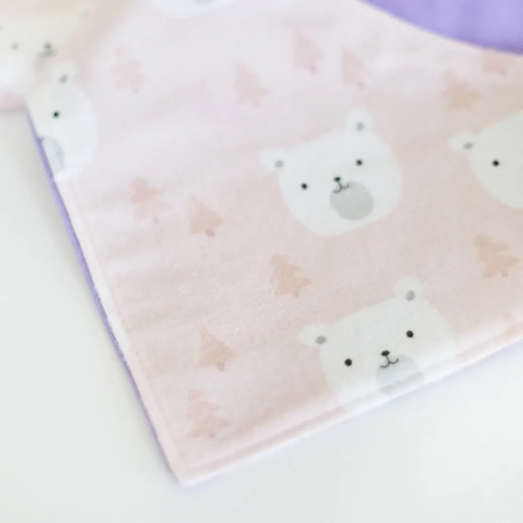 Big Sister Bear Flannel Dog Bandana