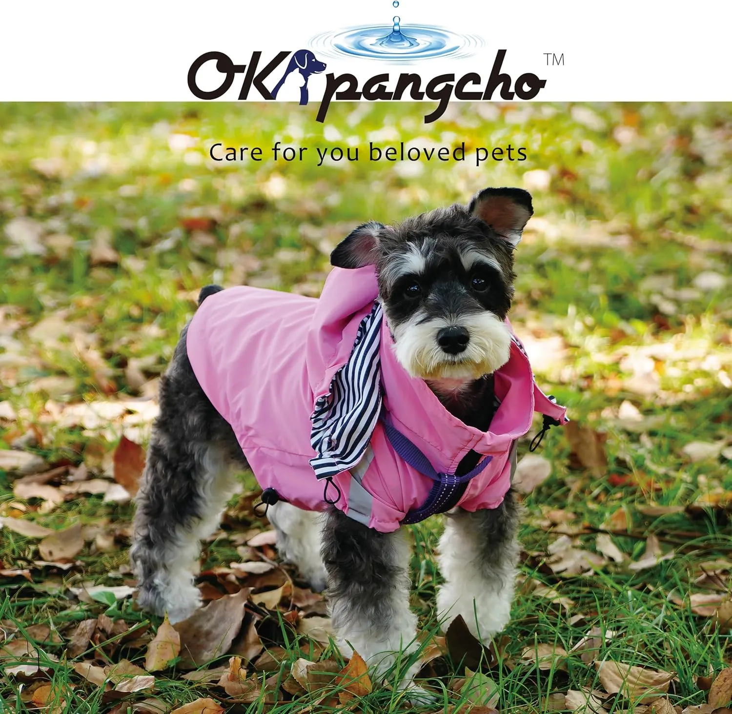 Breathable Dog Raincoat with Detachable Hood - Reflective Strips, 6 Rain/Water Resistant(Pink,M)