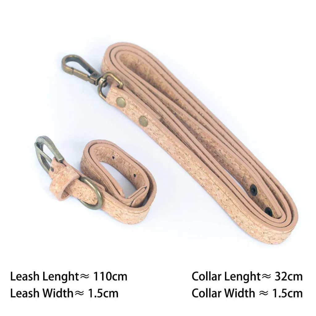 BUY 1 GET 1 FREE: Naturally Corked Pet Leash and Collar Set - Fits23-29cm L-1019