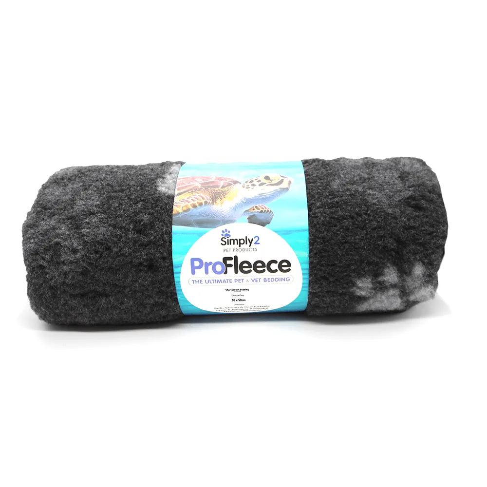 Charcoal paw print pet bedding by ProFleece - cut pieces