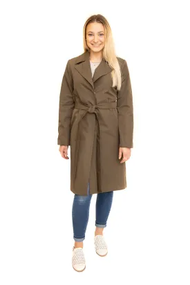 Cloth Raincoat Khaki 7/8