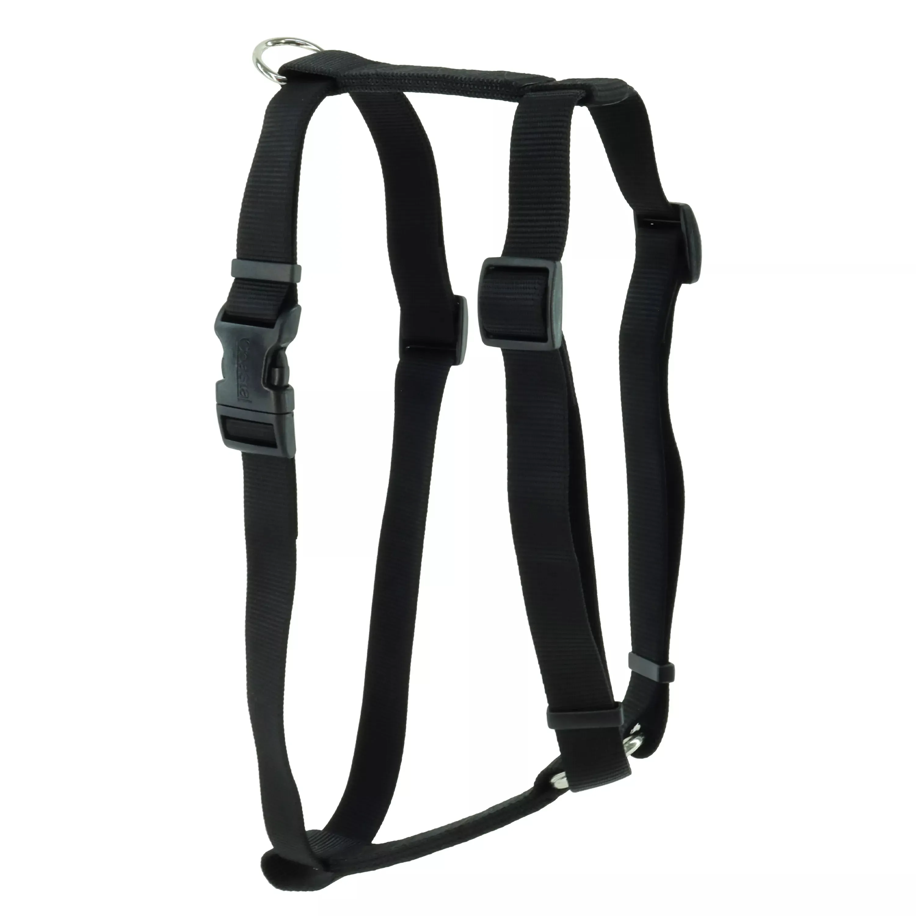 Coastal Pet Products Standard Adjustable Dog Harness Large, Black, 1" X 22"- 38"