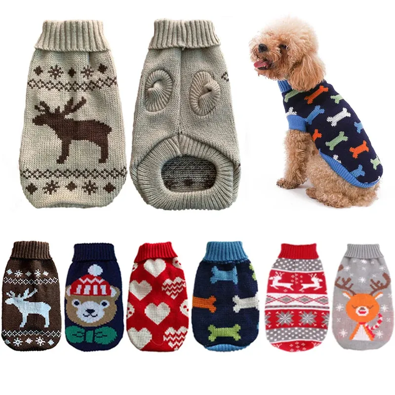 Cozy Knitted Sweater for Small to Medium Dogs and Cats