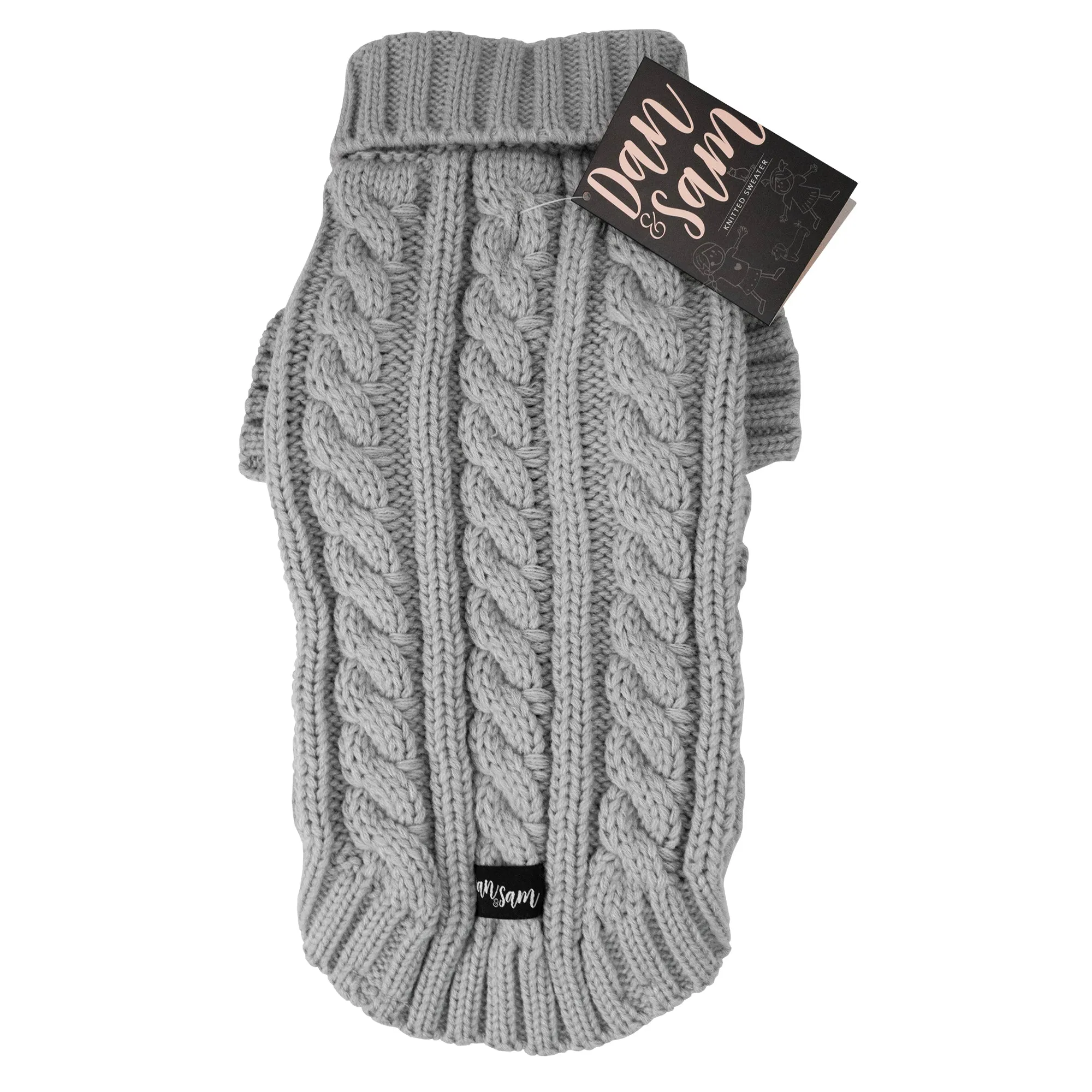 Dan & Sam - Knitted Sweater (Cloud Grey) - 35cm