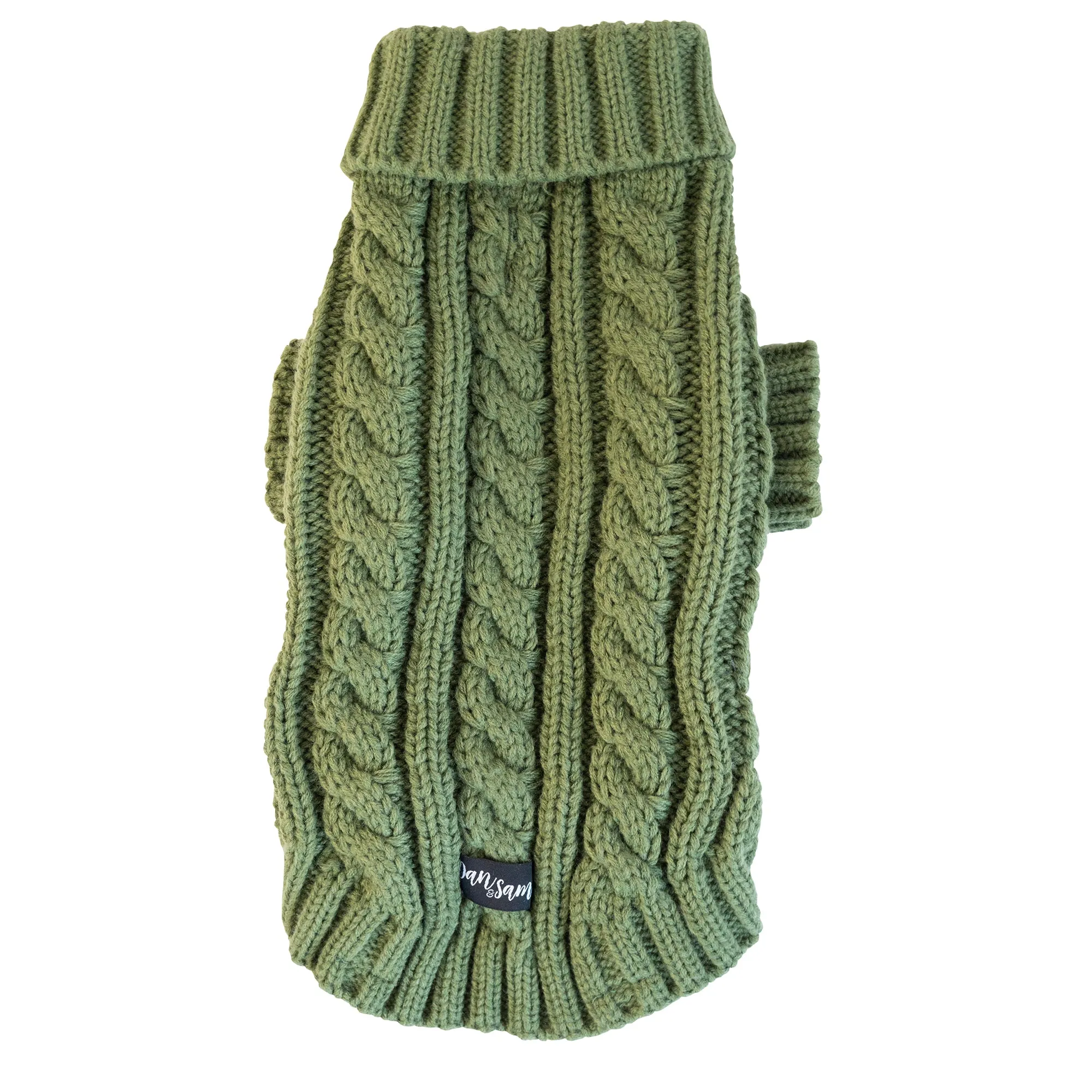 Dan & Sam - Knitted Sweater (Olive Green) - 50cm