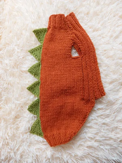 Dinosaur dragon  dog sweater zoo animal dog clothes