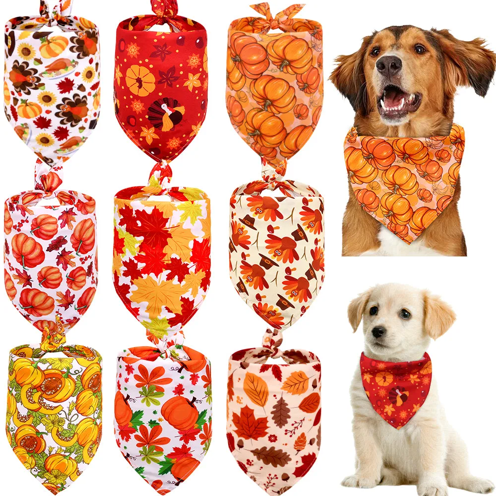 Dog Bandana Thanksgiving  Scarf