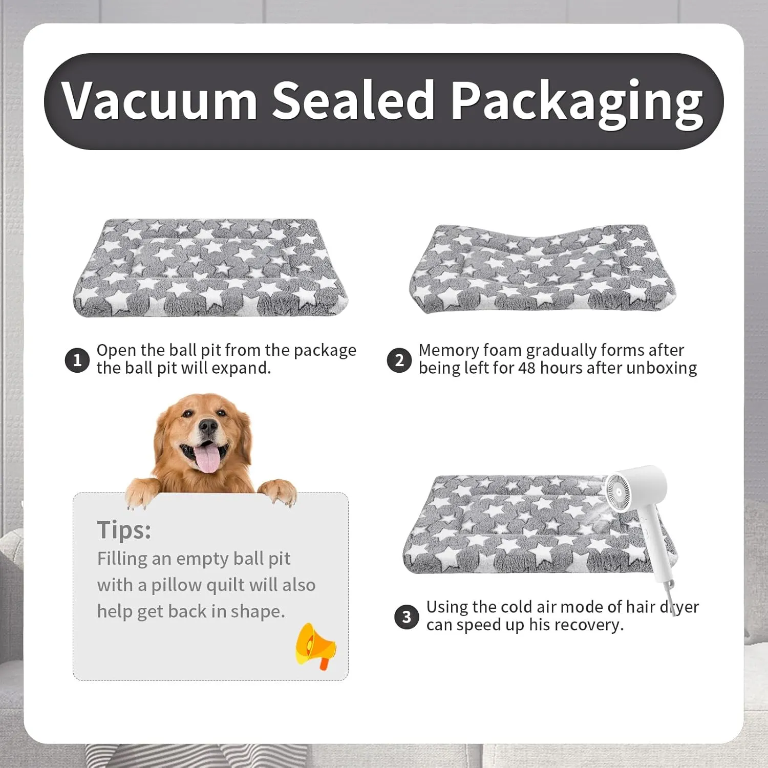 Dog Crate Mats Bed for Small Dogs, 24x16 Inch Short Plush Pet Mat, 1.6-inch Thick Thin Kennel Pad, Machine Washable Ideal for 24-Inch Dog Crates