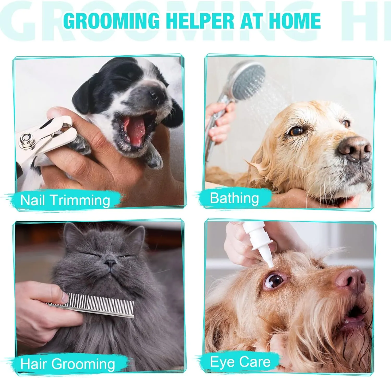 Dog Grooming Hammock - Upgrade Pet Grooming Harness for Nail Trimming (M 40lb), Dog Sling for Nail Clipping, Dog Hanging Holder Hanger for Cutting Nail with Nail Clippers