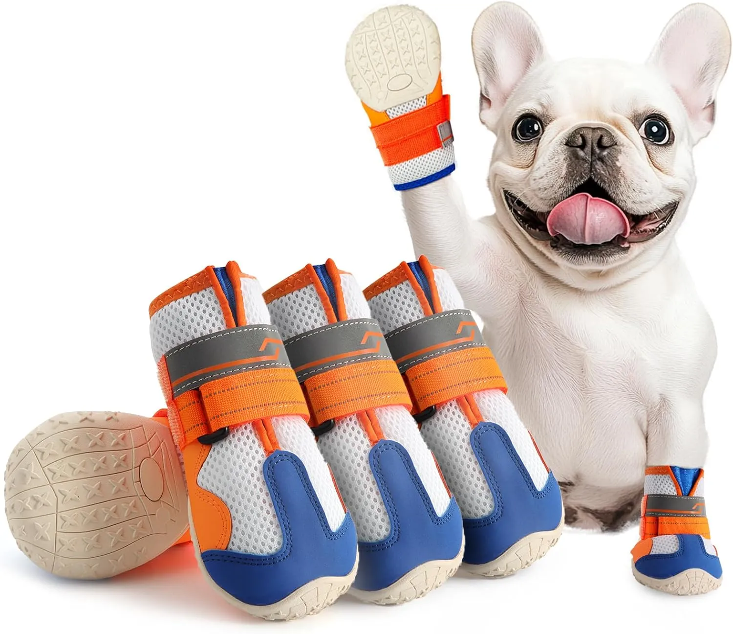 Dog Shoes for Large Dogs, Anti-Slip Dog Boots for Winter Snow, Hot Pavement, Dog Booties & Paw Protectors Size 6