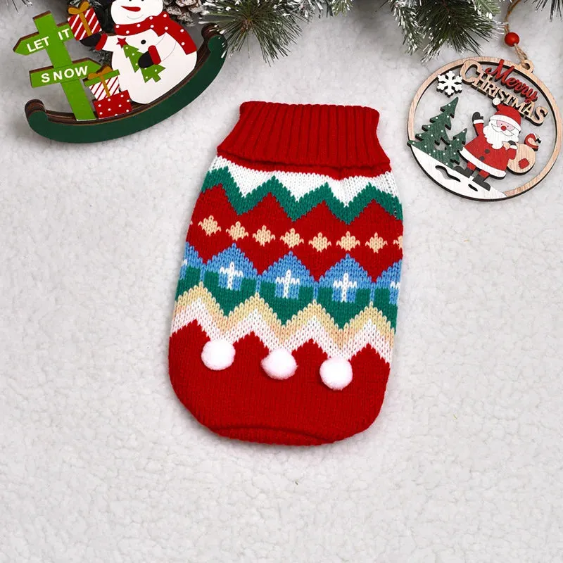 Dogs Sweater | Winter Knitted Dog Jumpers for Small & Large Dogs | Designer Warm Clothes for Chihuahua & Small Breeds | Christmas Pet Sweater