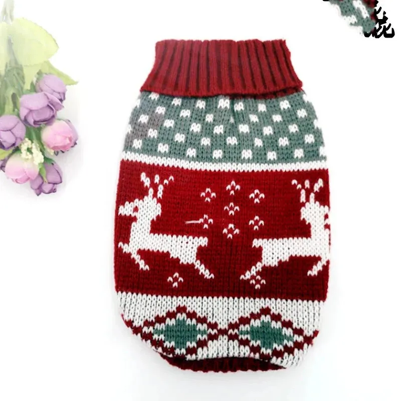 Dogs Sweater | Winter Knitted Dog Jumpers for Small & Large Dogs | Designer Warm Clothes for Chihuahua & Small Breeds | Christmas Pet Sweater