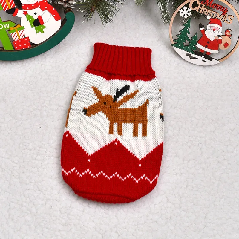 Dogs Sweater | Winter Knitted Dog Jumpers for Small & Large Dogs | Designer Warm Clothes for Chihuahua & Small Breeds | Christmas Pet Sweater