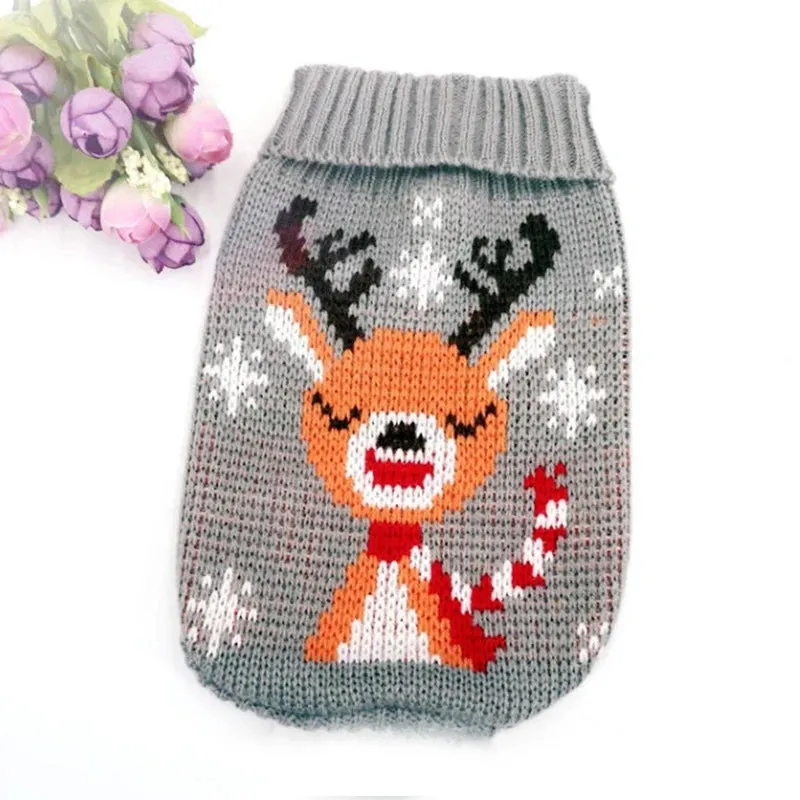 Dogs Sweater | Winter Knitted Dog Jumpers for Small & Large Dogs | Designer Warm Clothes for Chihuahua & Small Breeds | Christmas Pet Sweater