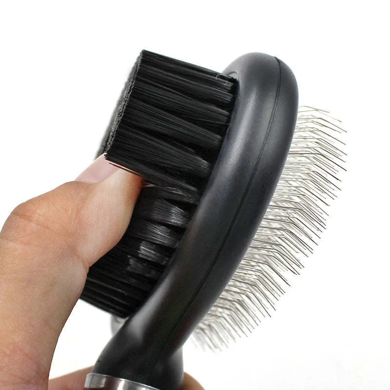 Dual-Sided Bristle Brush for Dogs and Cats Care