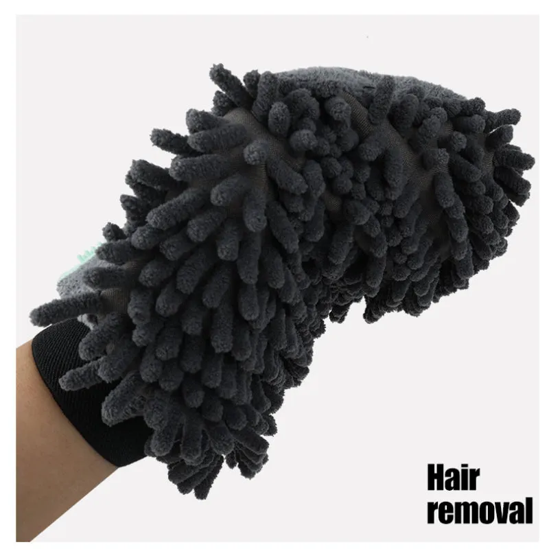 Dual-Sided Pet Bathing Brush and Grooming Glove