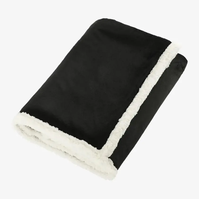 Field & Co 100% Recycled PET Sherpa Blanket, Black