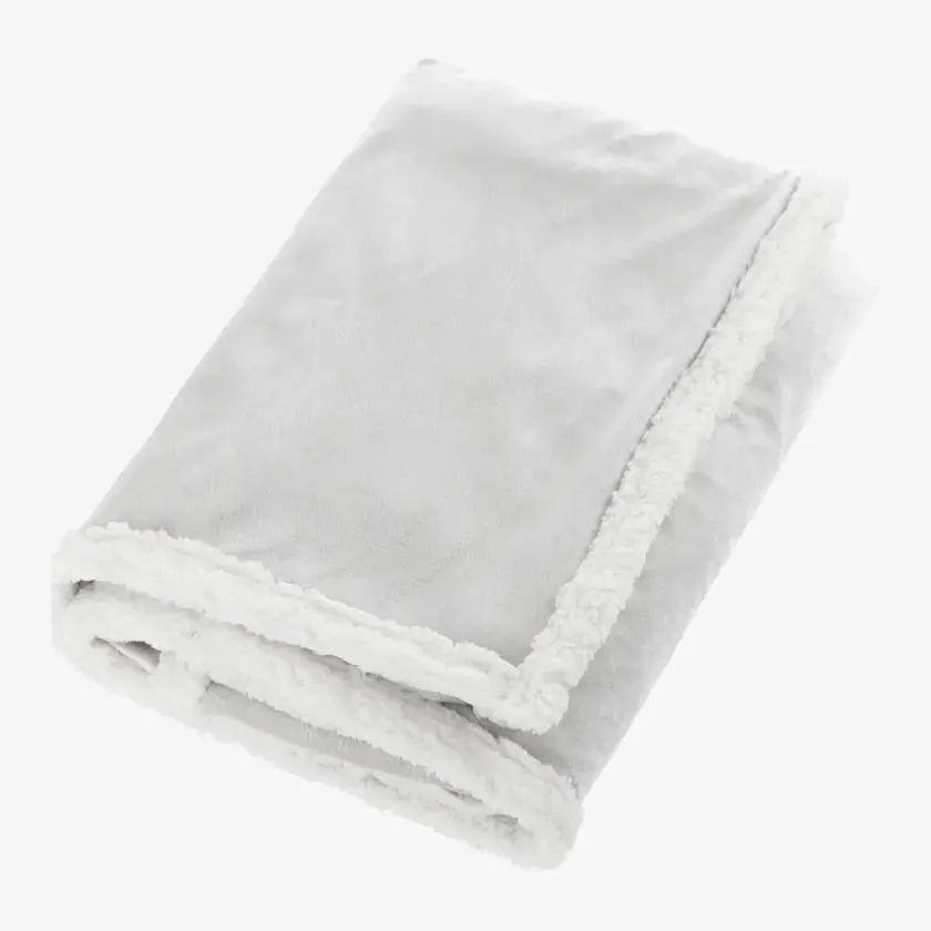 Field & Co 100% Recycled PET Sherpa Blanket, Gray