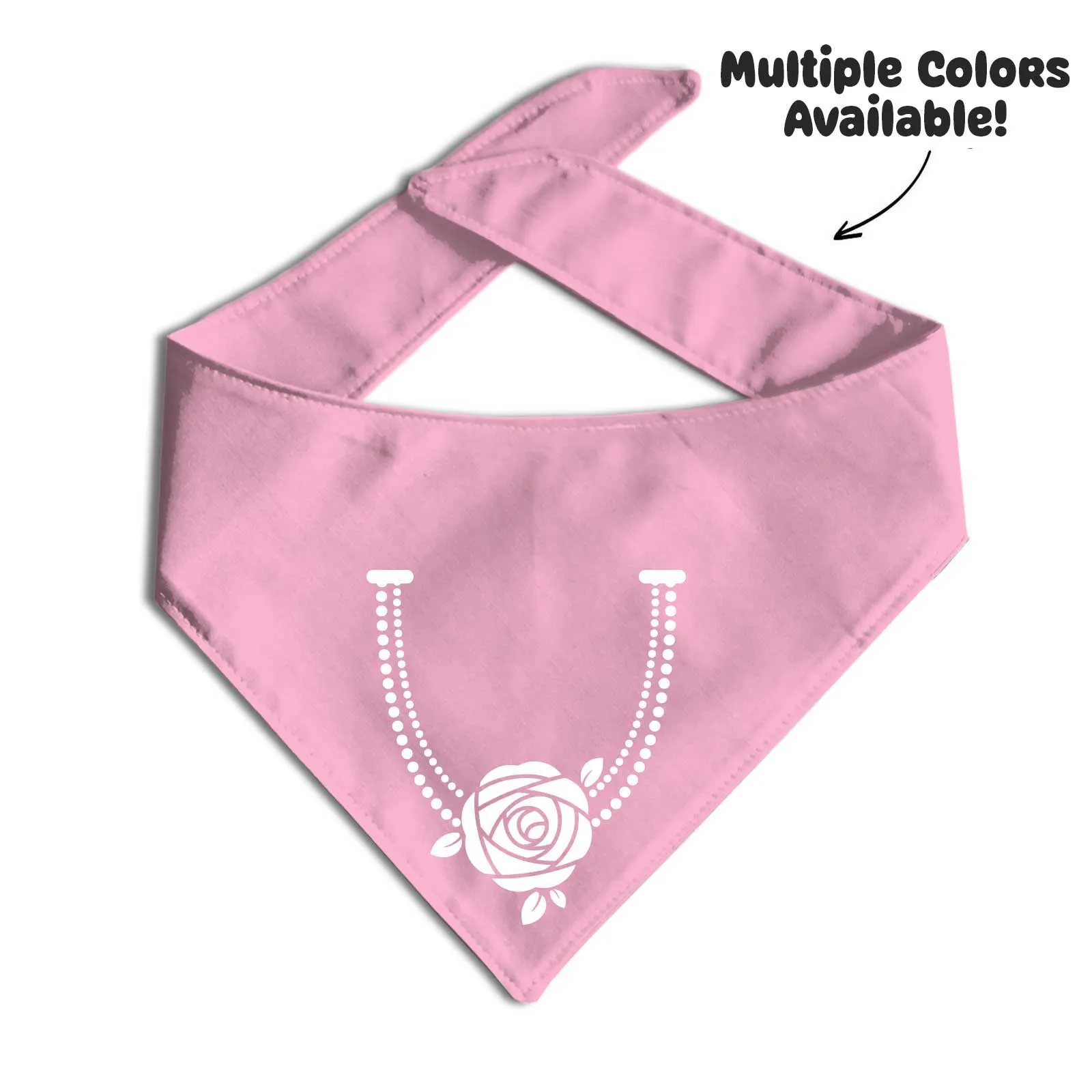 Floral Pearl Necklace Bandana