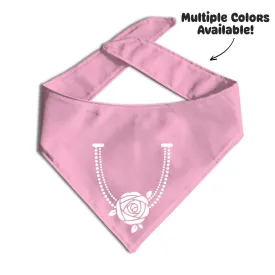 Floral Pearl Necklace Bandana