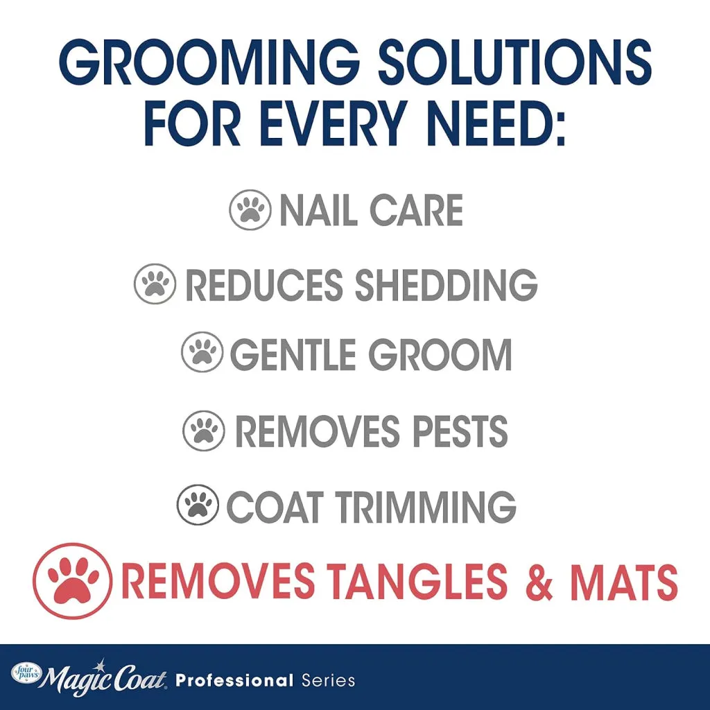 Four Paws Magic Coat Professional Series Mat Removing Rake Comb For Dogs