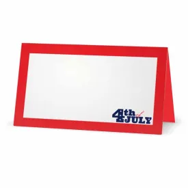 Fourth of July Place Cards - Red