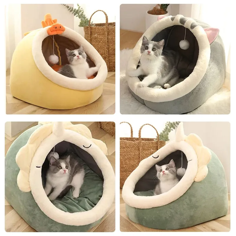 Funki Buys | Pet Beds | Cat Bed | Warm Cozy Kitten Cat Cave