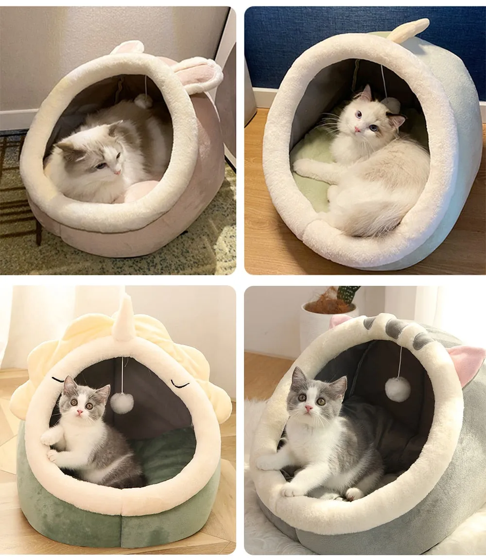 Funki Buys | Pet Beds | Cat Bed | Warm Cozy Kitten Cat Cave