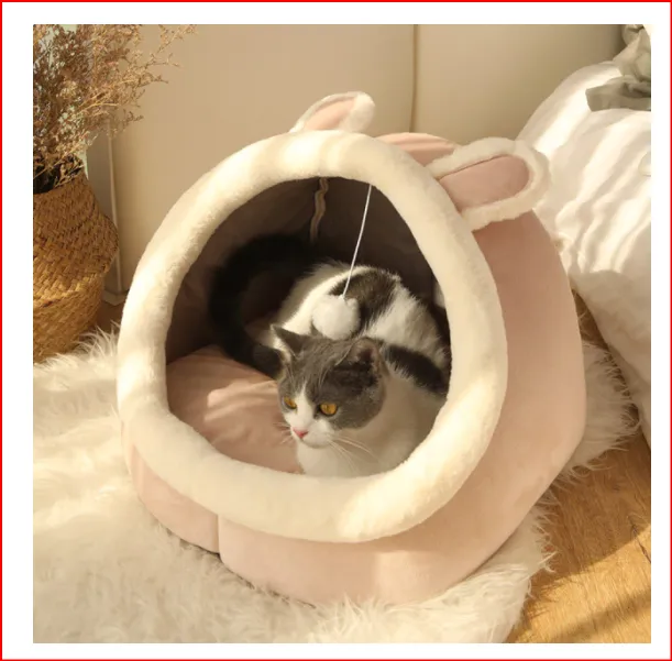 Funki Buys | Pet Beds | Cat Bed | Warm Cozy Kitten Cat Cave