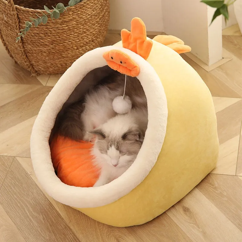 Funki Buys | Pet Beds | Cat Bed | Warm Cozy Kitten Cat Cave