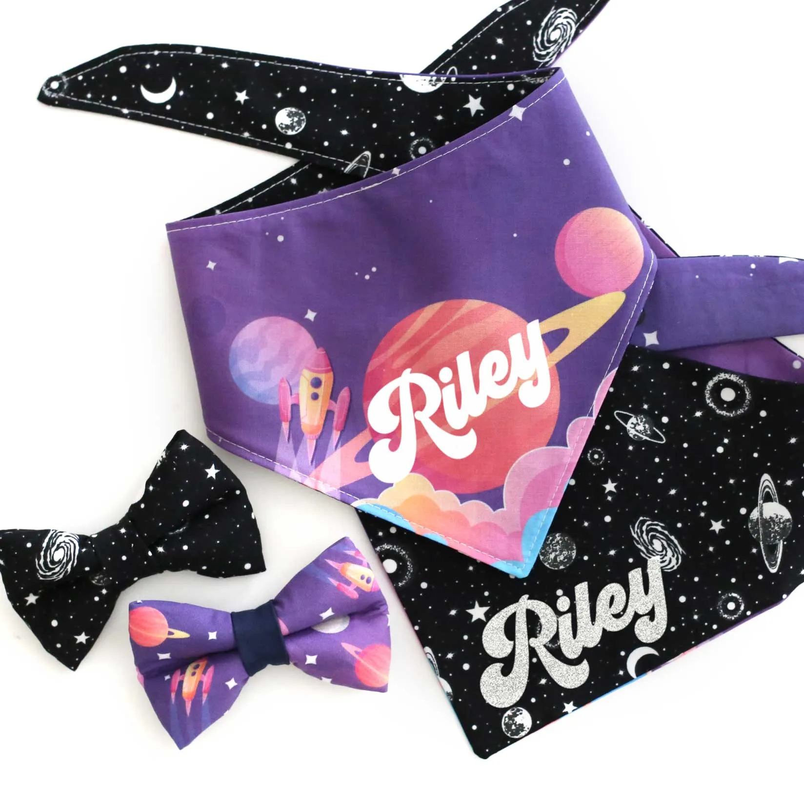Galaxy Personalized Dog Bandana