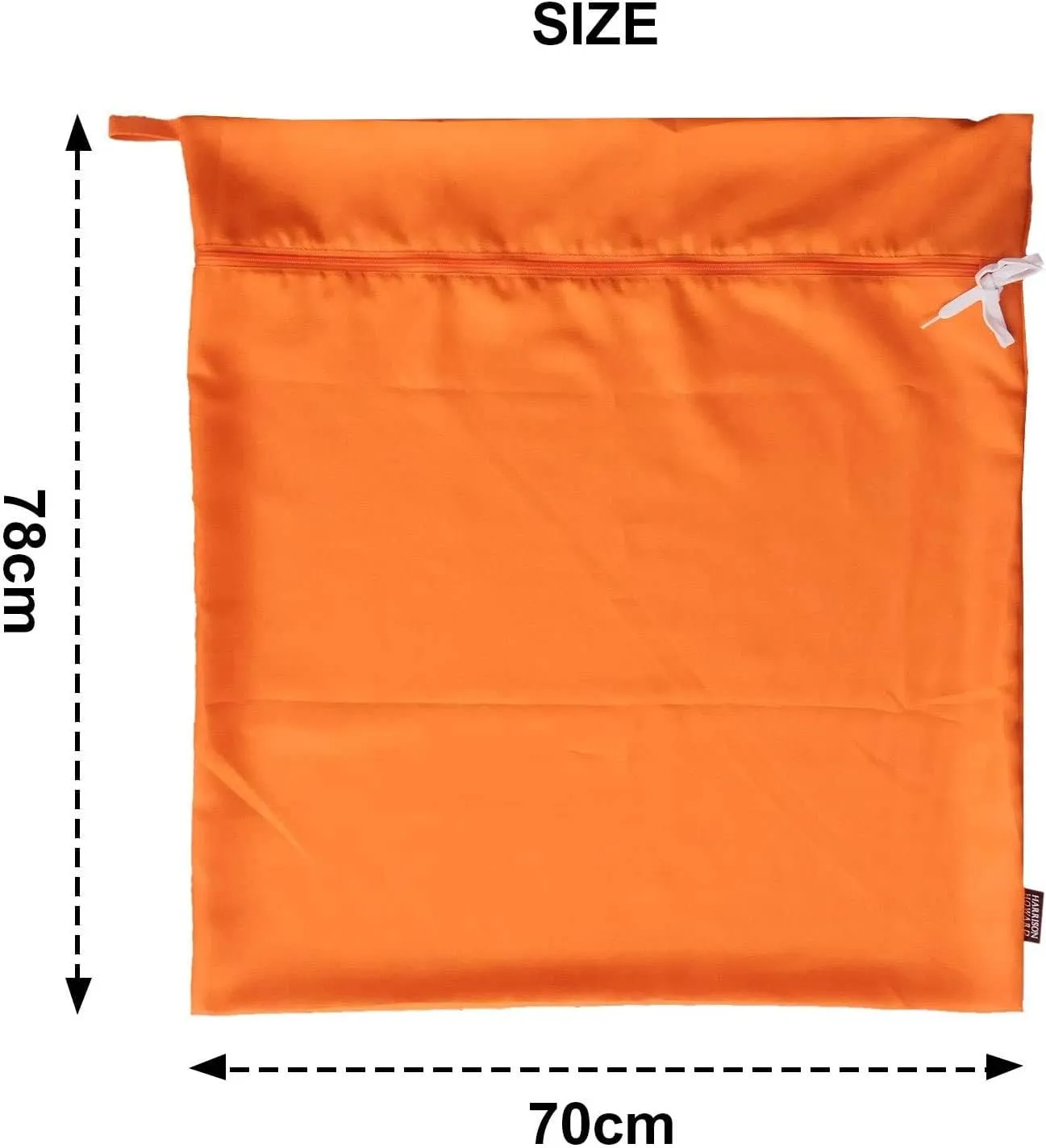 Harrison Howard Pet Washing Bag Dog Cat Horse Hair Laundry Bag for Rug Sheet Boots Pets Laundry Helper Jumbo 48L 78cm x 70cm Orange