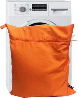 Harrison Howard Pet Washing Bag Dog Cat Horse Hair Laundry Bag for Rug Sheet Boots Pets Laundry Helper Jumbo 48L 78cm x 70cm Orange