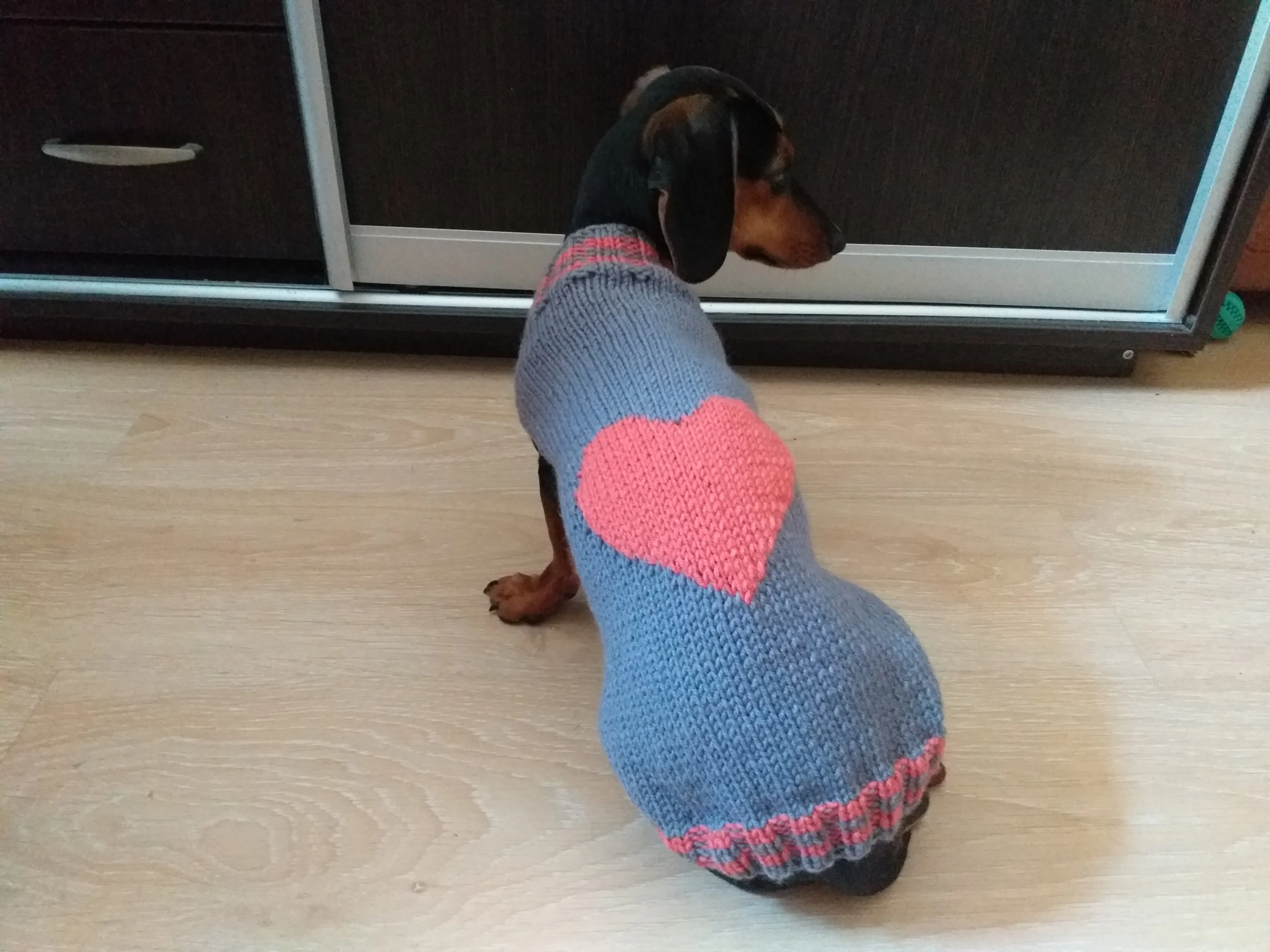 Heart Pet Clothes, Heart Dog Jumper, Gift for Pet Lovers