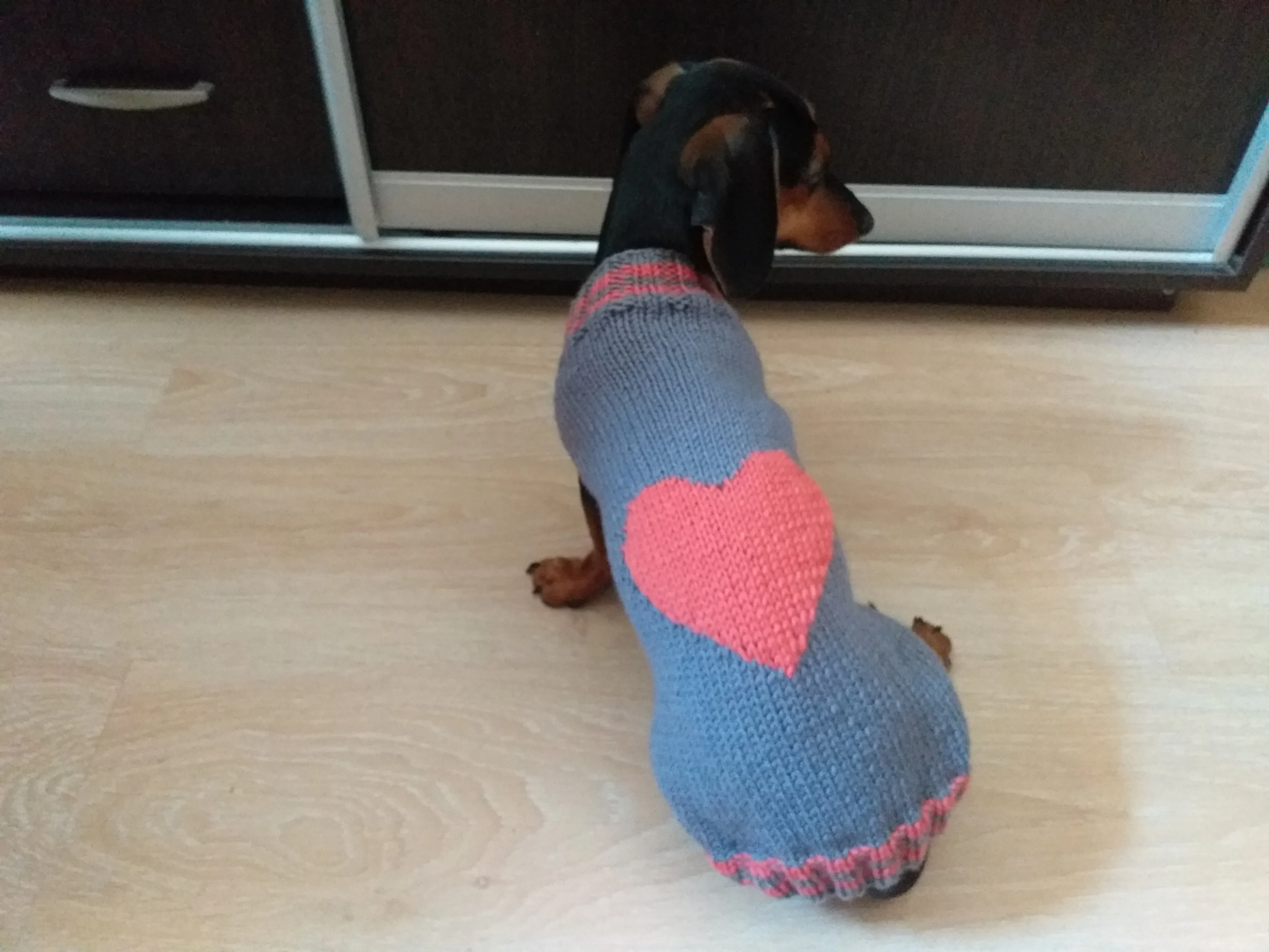 Heart Pet Clothes, Heart Dog Jumper, Gift for Pet Lovers