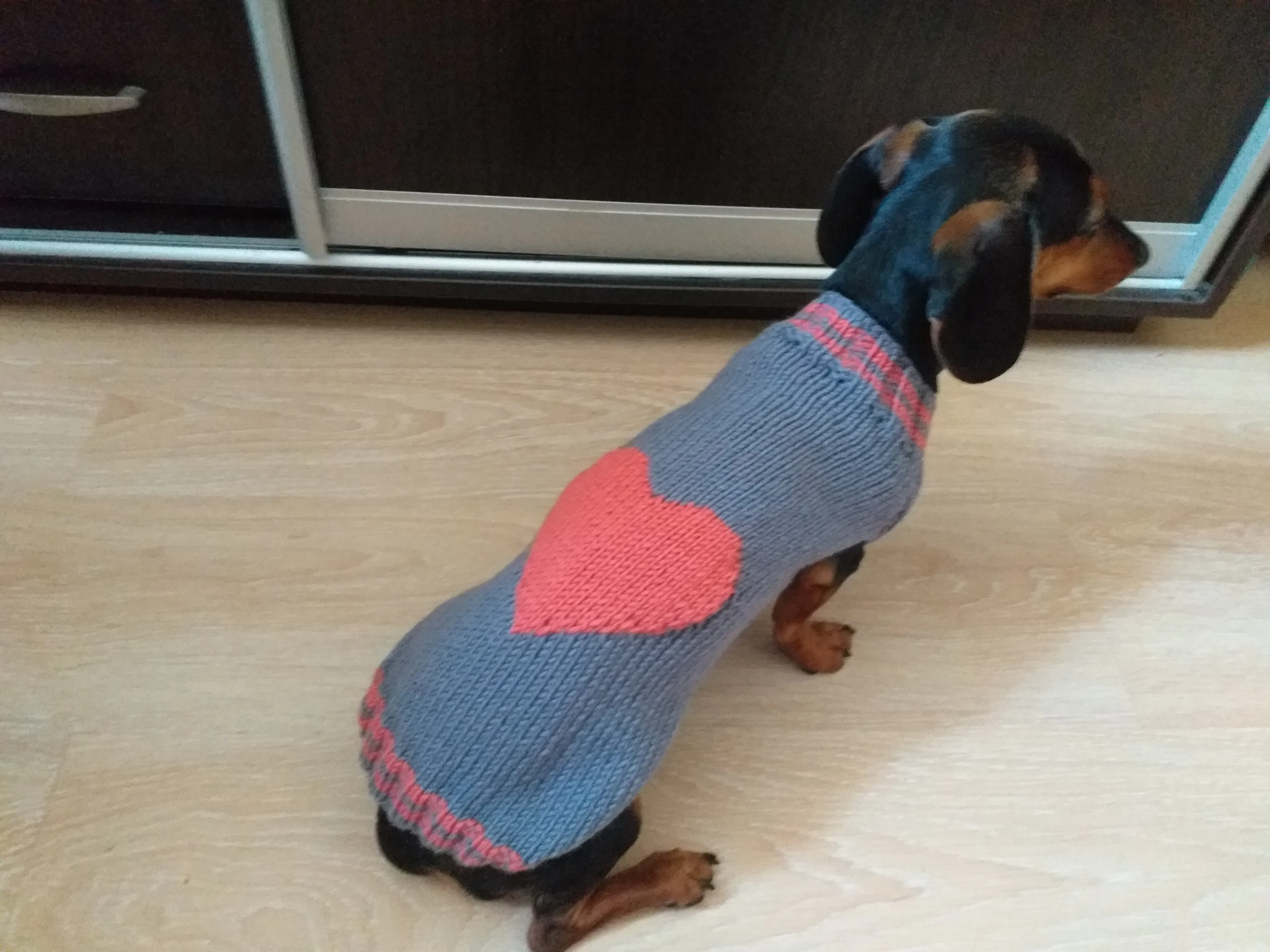 Heart Pet Clothes, Heart Dog Jumper, Gift for Pet Lovers