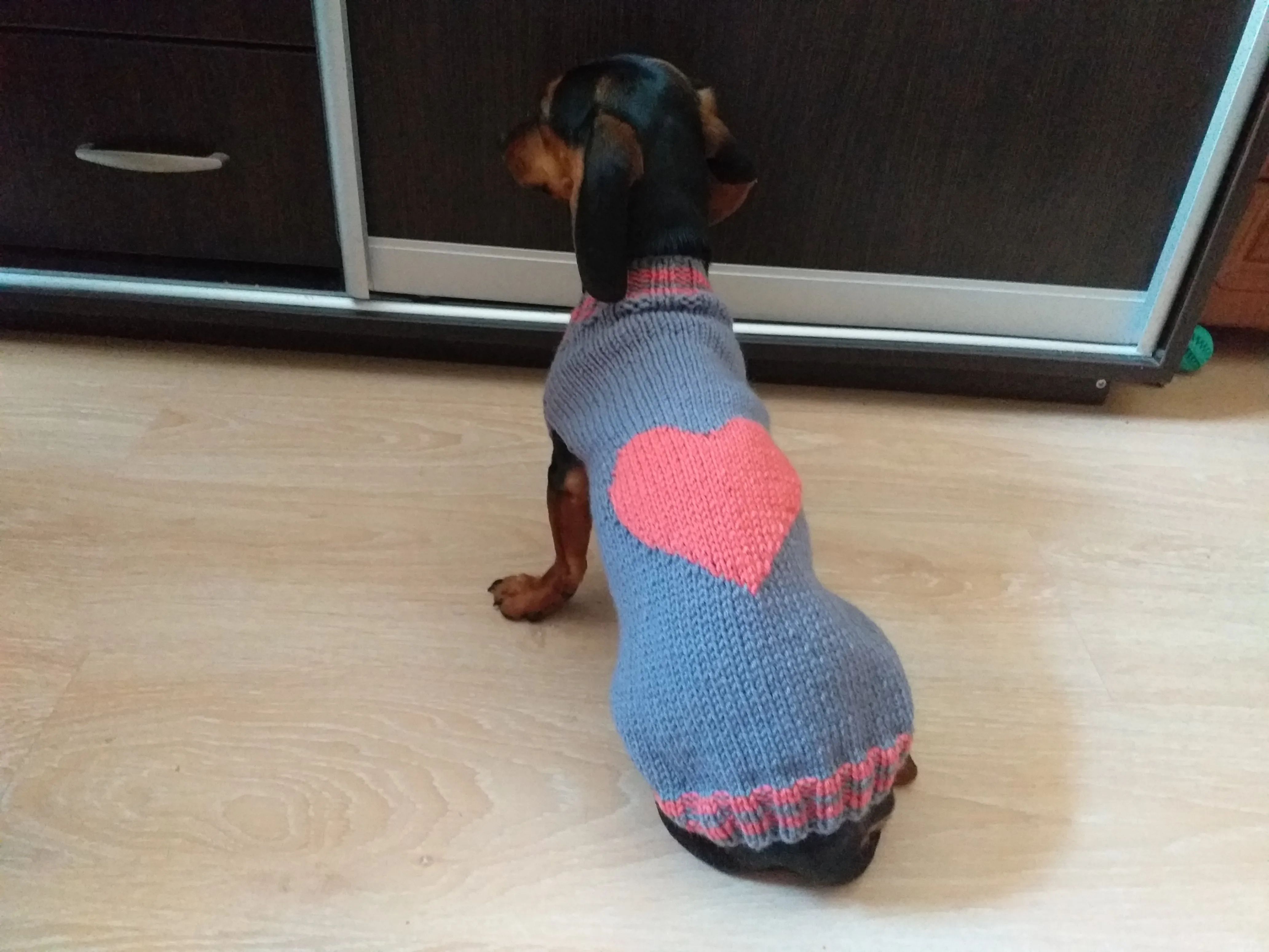 Heart Pet Clothes, Heart Dog Jumper, Gift for Pet Lovers