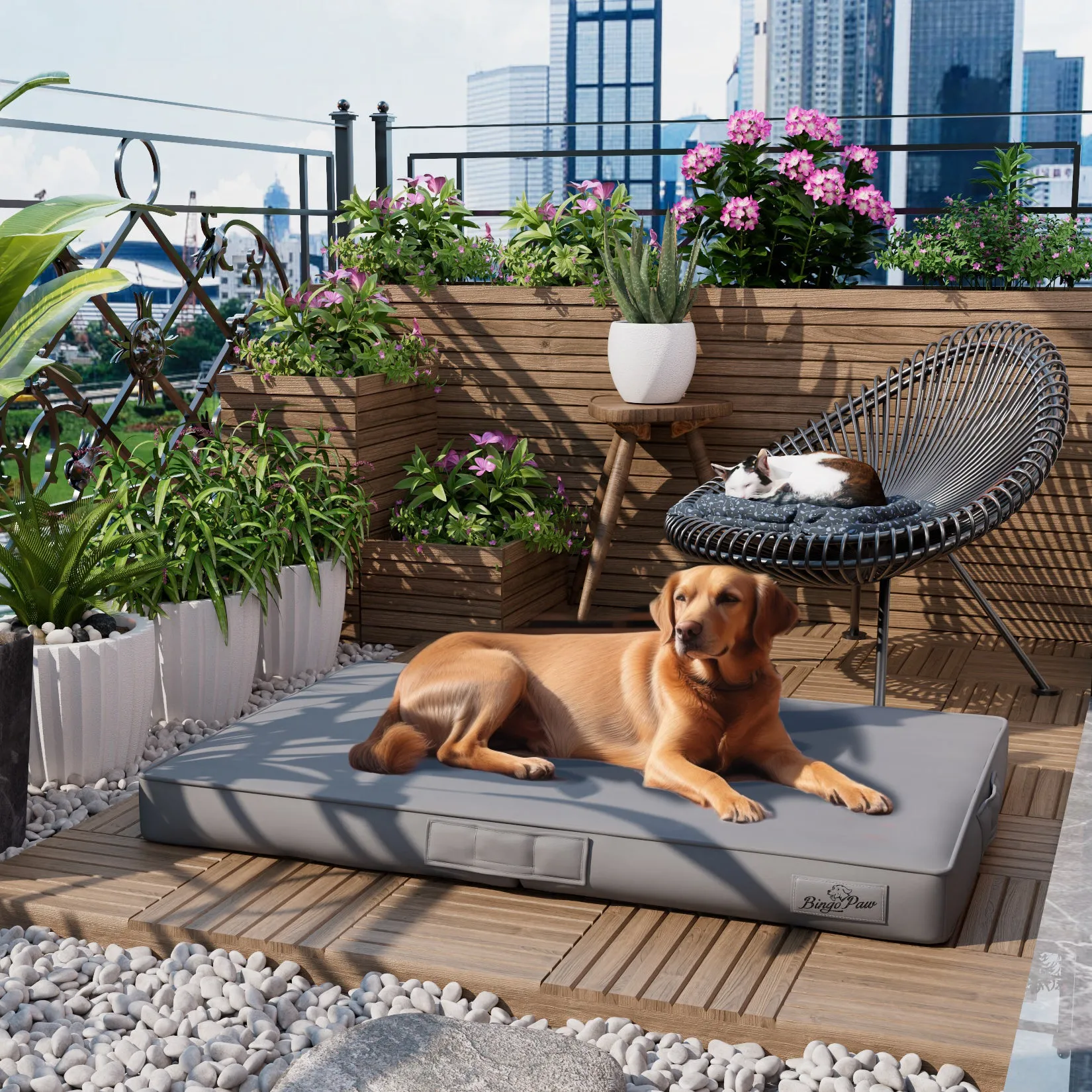 Innovative Pet Bed: Waterproof Dog Pet Pillow Bed Microfiber Leather Orthopedic 3D Superfiber Cushion Foldable Washable